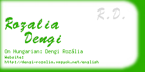 rozalia dengi business card